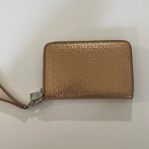 GOLD TORY BURCH WALLET CLUTCH